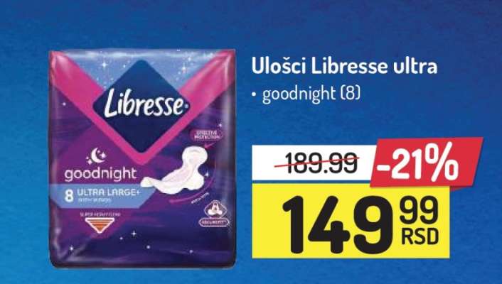 Ulošci Libresse ultra goodnight (8)
