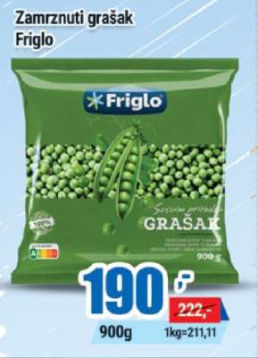 Zamrznuti grašak Friglo