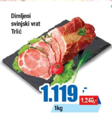 Dimljeni svinjski vrat Trlić