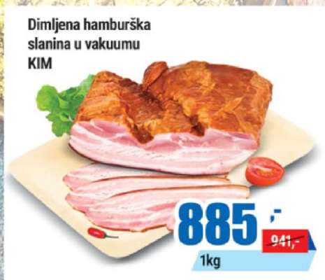 Dimljena hamburška slanina u vakuumu KIM