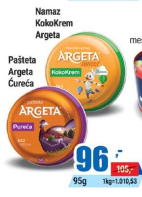 Pašteta Argeta Ćureća
