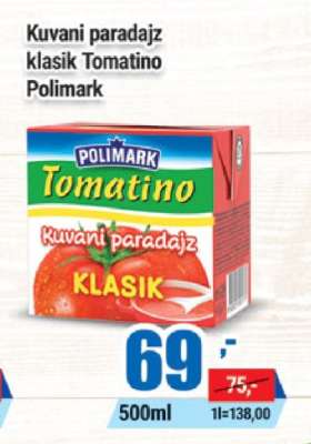 Kuvani paradajz klasik Tomatino Polimark