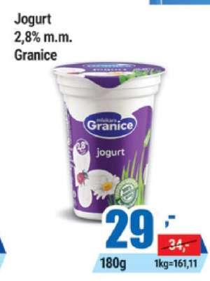 Jogurt 2,8% m.m. Granice