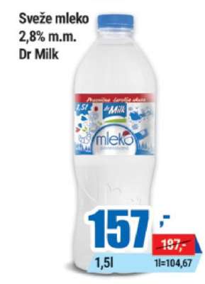 SVEŽE MLEKO 2.8 % m.m. dr Milk