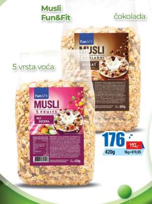 Fun&Fit MUSLI 5 FRUITS