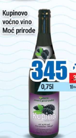 Kupinovo voćno vino Moć prirode