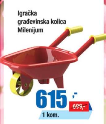 Igračka građevinska kolica Milenijum