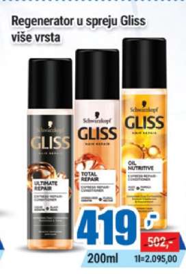 Regenerator u spreju Gliss