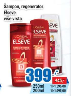 Šampon, regenerator Elseve