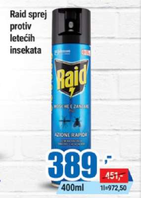 Raid sprej protiv letećih insekata