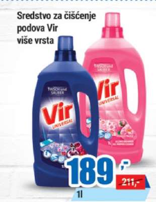 Sredstvo za čišćenje podova Vir