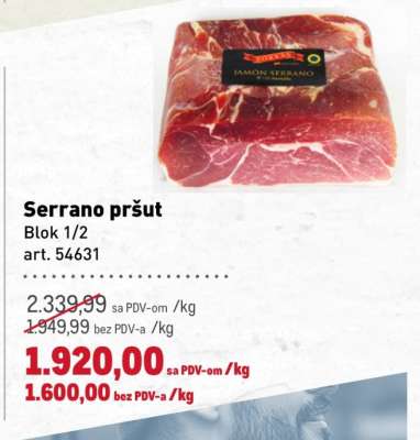 Serrano pršut