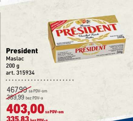 President maslac
