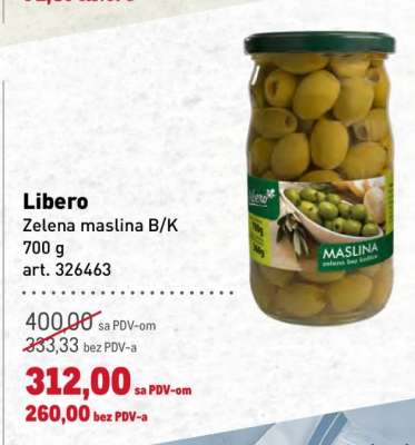 Libero Zelena maslina B/K