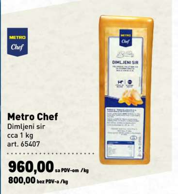 Metro Chef Dimljeni sir