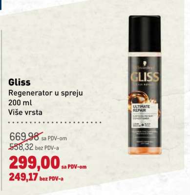 Gliss Regenerator u spreju