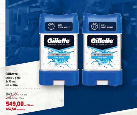 Gillette Stick u gelu