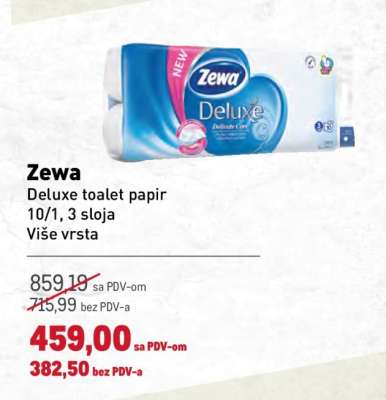 Zewa Deluxe Toilet Paper