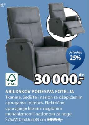 ABILDSKOV PODESIVA FOTELJA