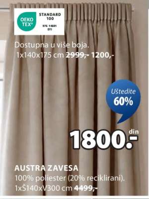 AUSTRA ZAVESA