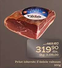 Pršut lokavski Z'dežele vakuum