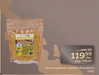 Proso organski oljušten Sanaterra