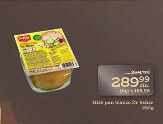 Hleb pan blanco Dr Schar