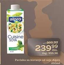 Pavlaka za kuvanje od soje Alpro