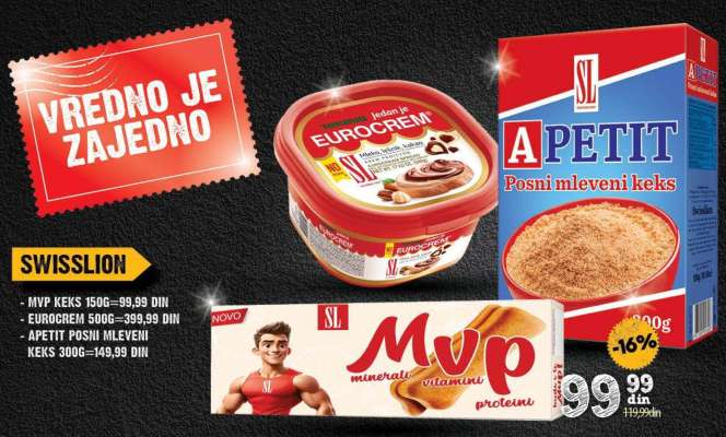 APETIT POSNI MLEVENI KEKS
