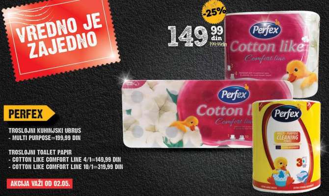 Perfex Cotton like Comfort line 4/1