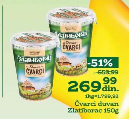 Čvarci duvan Zlatiborac 150g