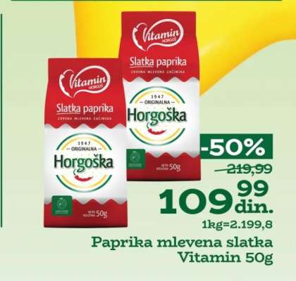 Paprika mlevena slatka Vitamin 50g