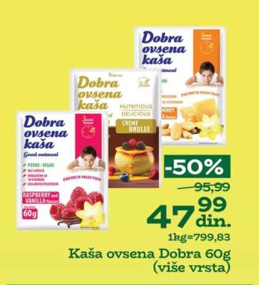 Kaša ovsena Dobra 60g