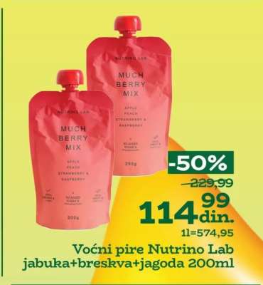 Voćni pire Nutrino Lab