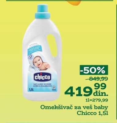 Omekšivač za veš baby Chicco 1,5l