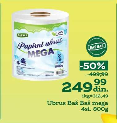 Ubrus Baš Baš mega