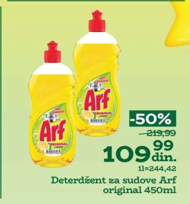 Deterdžent za sudove Arf original 450ml