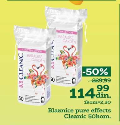 Blaznice pure effects Cleanic 50kom.