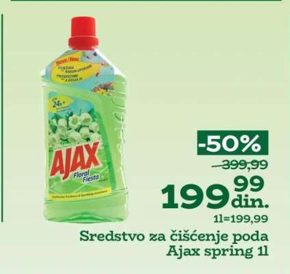 Sredstvo za čišćenje poda Ajax spring 1l