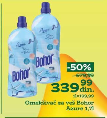 Omekšivač za veš Bohor Azure 1,7l