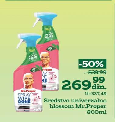 Sredstvo univerzalno blossom Mr.Proper 800ml