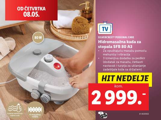 Hidromasažna kada za stopala SFB 80 A3