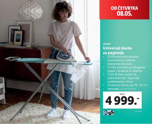 vileda Universal daska za peglanje