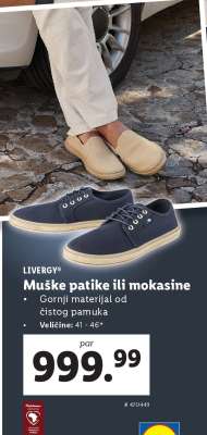 LIVERGY® Muške patike ili mokasine