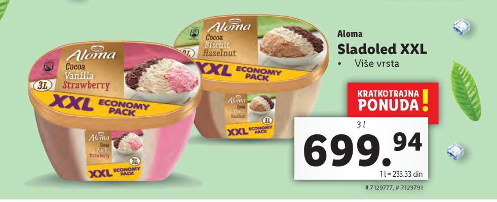 Aloma Sladoled XXL