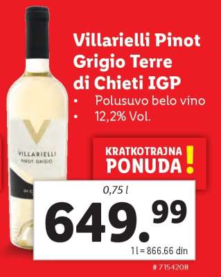 Villarielli Pinot Grigio Terre di Chieti IGP