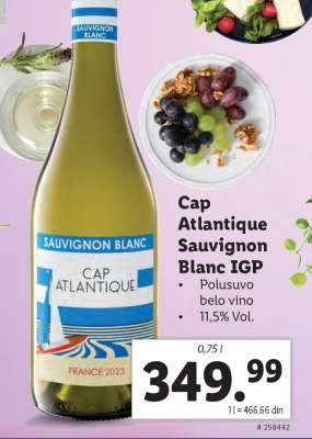 Cap Atlantique Sauvignon Blanc IGP