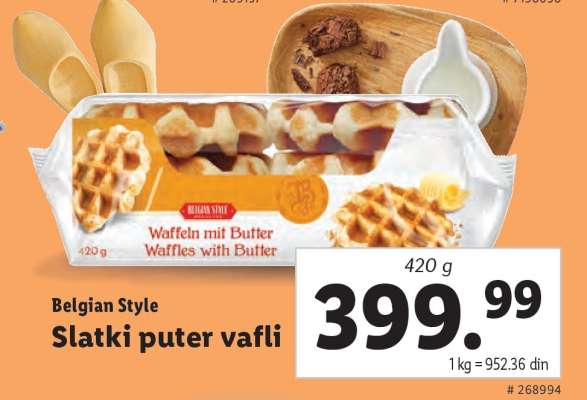 Slatki puter vafli