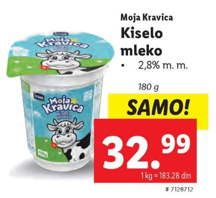 MOJA KRAVICA KISELO MLEKO