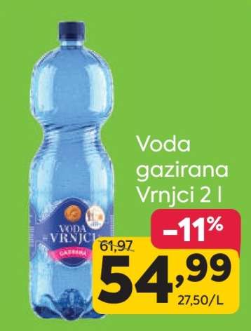 Voda gazirana Vrnci 2 l